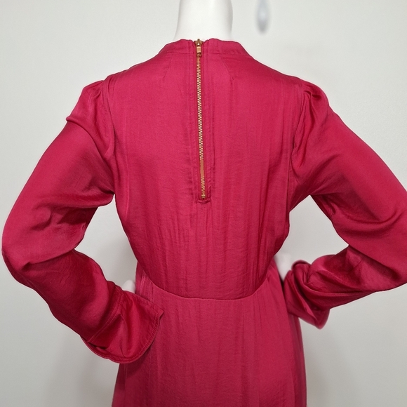 Free People Pink Floral Romantic Embroidered Embroidered Midi Tunic Dress Size M - Picture 9 of 13